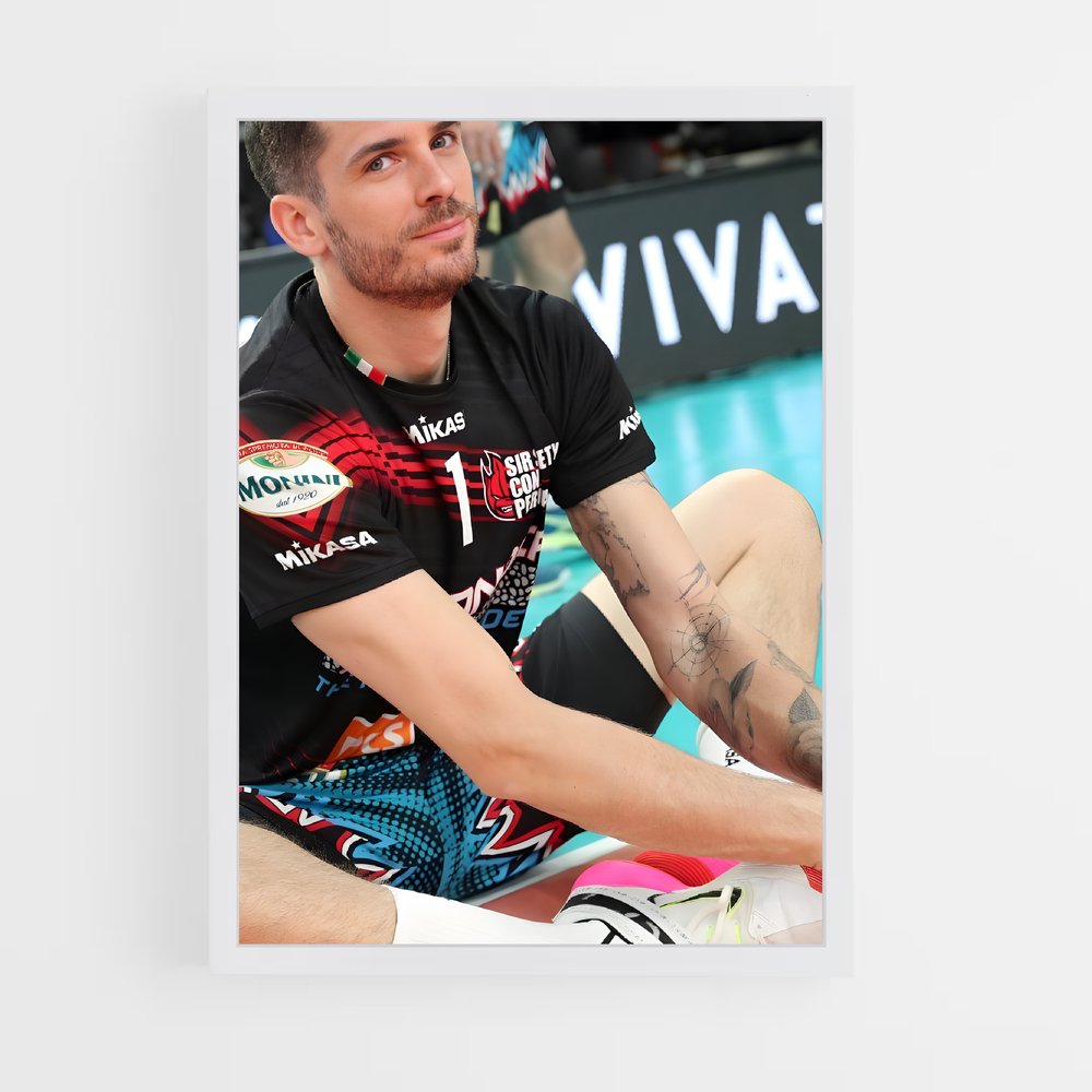 Poster Sérénité au Sol – affiche Volleyball (vue 3)
